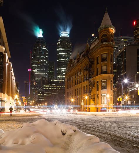 Part Of Downtown Toronto In The Winter Editorial Photography Image Of