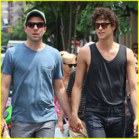 Zachary Quinto Miles McMillan Stroll Around NYC Miles McMillan