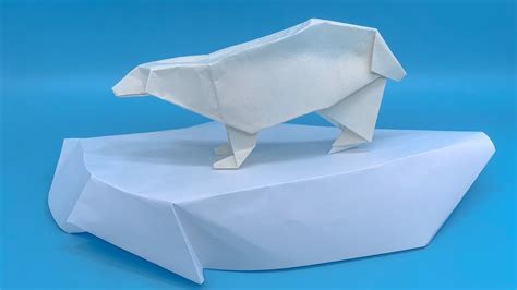 Origami Polar Bear Easy Origami Polar Bear Youtube