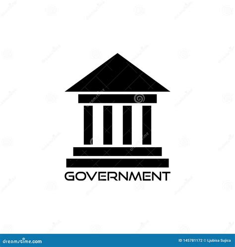 Government Icon Or Sign Stock Vector Illustration Of Federal 145781172