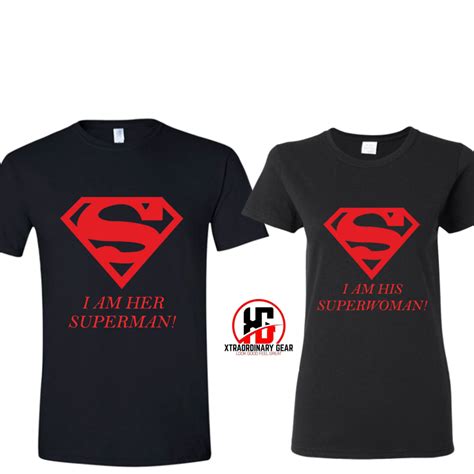 Superman And Superwoman Couples T Shirts Lovers T Shirts Matching Shirts Valentines Day Ts