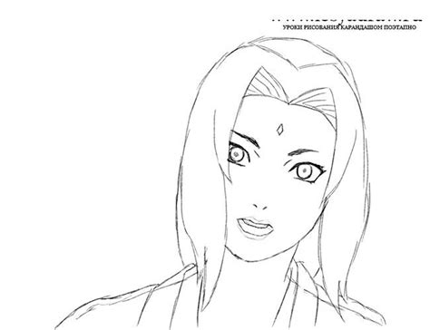 How To Draw Tsunade Tsunade From Naruto All About Tattoo