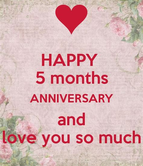 Happy 5 Months Anniversary And You So Much Poster 5 Month Anniversary