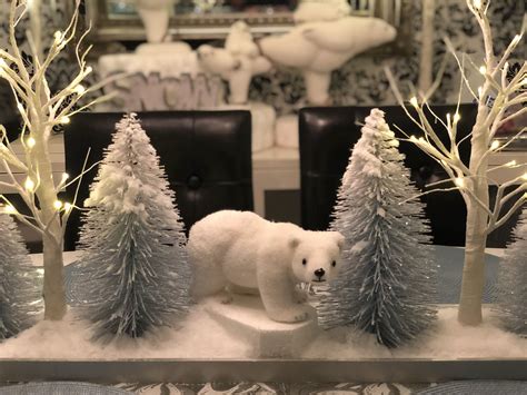 Polar Bear Centerpiece Event Decor Christmas Decorations Centerpieces