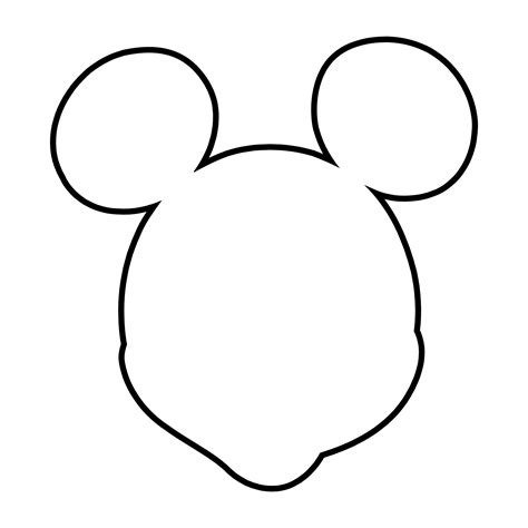 Mickey Mouse Head Template Printable Calendar Gclipartcom Images