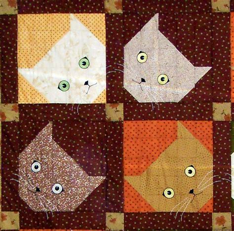 Web Cat Quilt Patterns Cat Quilt Block Cat Quilt