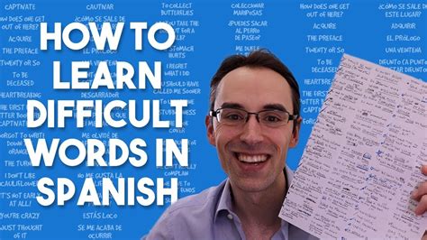 The Fastest Way To Learn Difficult Words In Spanish Subtitles In Spanish Youtube