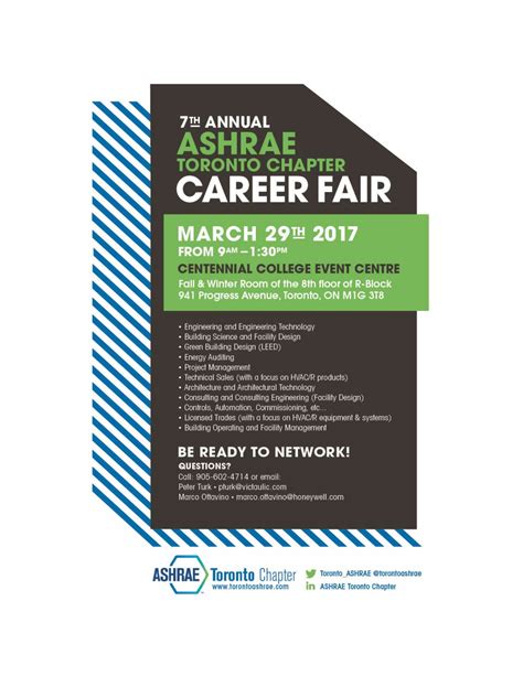 Ashrae Toronto Career Fair 2017