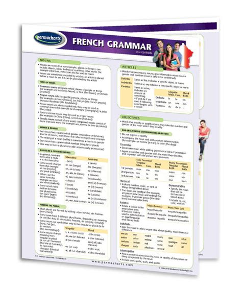 French Grammar Study Guide Quick Reference Resource
