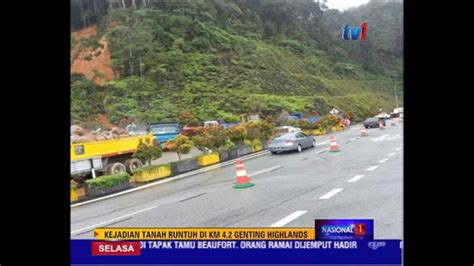 Kuala lumpur — a major landslide struck genting highlands in bentong on tuesday (nov 5), burying a portion of a road at a popular tourist resort. TANAH RUNTUH DI KM 4 2 GENTING HIGHLAND [18 Nov 2014 ...
