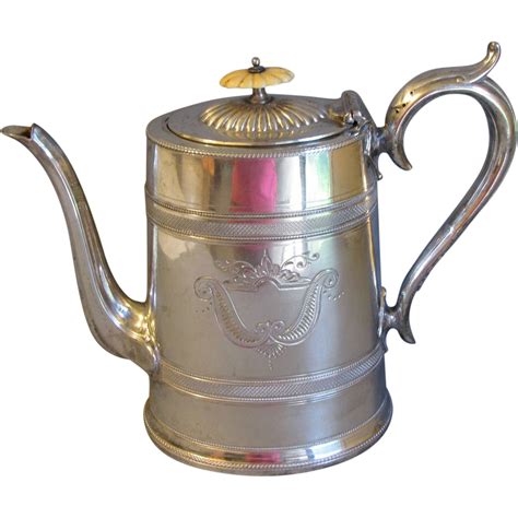 Vintage English Silver Plate Coffee Pot Sheffield From Tomjudy On Ruby