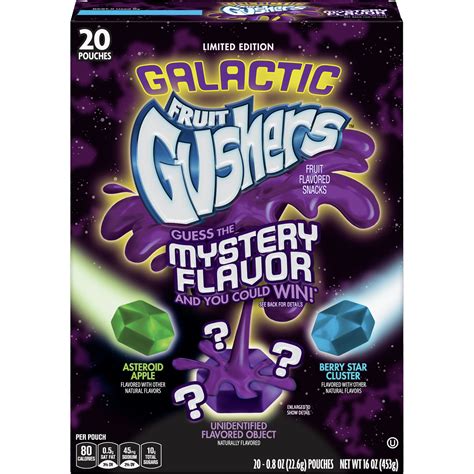 Gushers Galactic Fruit Flavored Snacks 20 Count