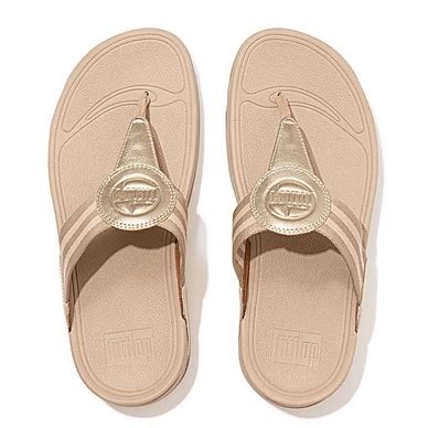 Fitflop Women Walkstar Toe Post Webbing Platino Etrias Nl