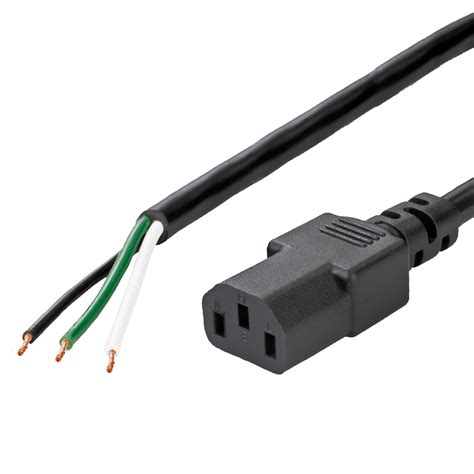 Iec 60320 C13 Pigtail Cords C13 To Open Cables