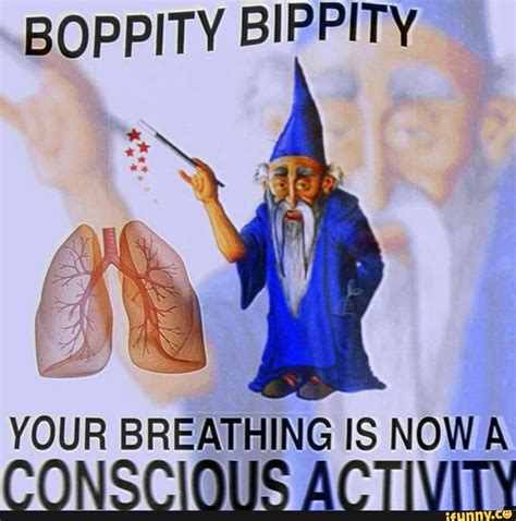 boppity bippity your breathing is now a conccioiuc activity ifunny