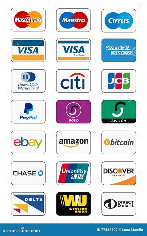 Payment Method Icons Editorial Photography Illustration Of Commerce