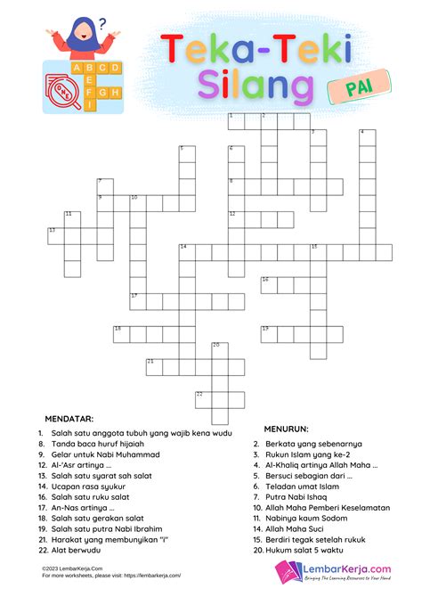 Teka Teki Silang Kelas 2 Sd Lengkap - vrogue.co