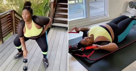 Lizzo Shared Her Workout Routine On Tiktok Popsugar Fitness