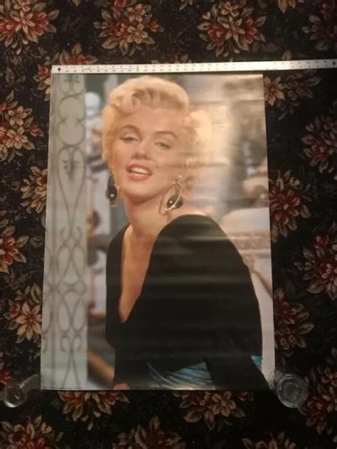 Vintage 1970s Marilyn Monroe Poster Made In Italy 49 00 Picclick