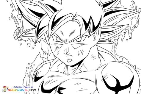 Ausmalbilder Goku Ultra Instinct Malvorlagen Zum Ausdrucken