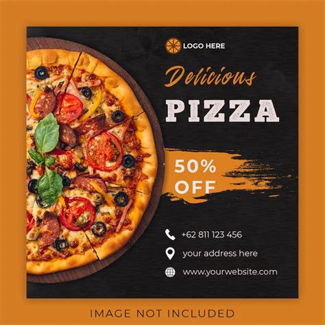 Premium Psd Pizza Menu Promotion Banner Template