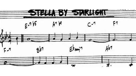 Stella By Starlight Chord Melody Single Note Solo And Chord Shapes
