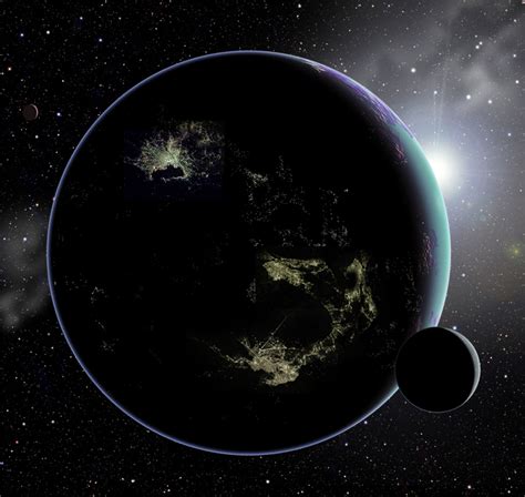 Alien City Lights Could Signal Et Planets Space