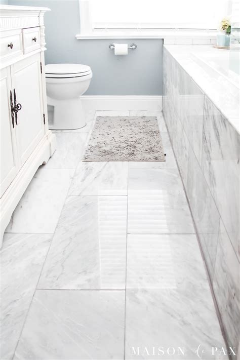 Marble Look Bathroom Floor Tiles Flooring Tips