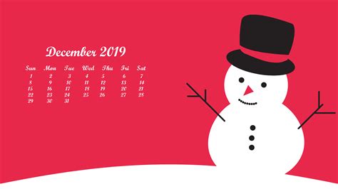 December 2019 Calendar Wallpapers Wallpaper Cave