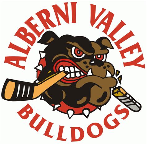 Alberni Valley Bulldogs Logo Primary Logo British Columbia Hockey