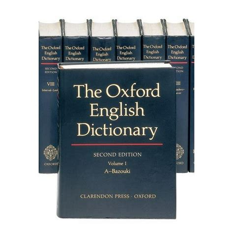 Oxford English Dictionary 20 Vols The Oxford English Dictionary
