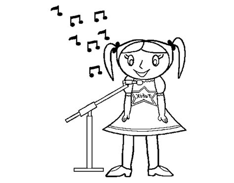 Singer Coloring Sheet