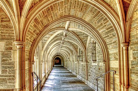 Princeton University Courtyard Arches Photograph By Geraldine Scull