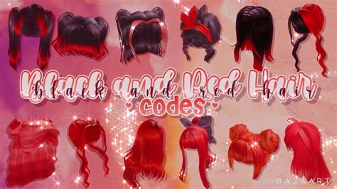 Black short parted hair is a ugc hair accessory that was published into the avatar shop by homemade_meal on april 8, 2020. Black and Red Hair Codes! | Roblox Bloxburg - YouTube
