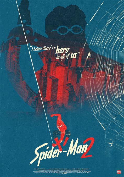 Spider Man 2 Sam Raimi 2004 Alternative Poster By Gokaiju Spider