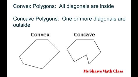 Examples Of Differences Between Convex And Concave Polygons Youtube