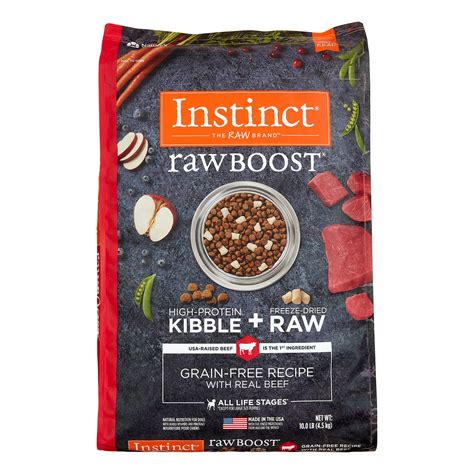 Instinct Raw Boost Grain Free Recipe With Real Beef Natural Dry Dog