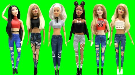 💕diy Barbie Hacks And Crafts Making Easy Clothes For Barbies Doll 5