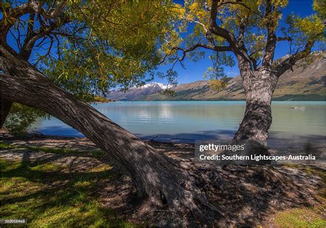 Glenorchy Lake Wakatipu South Island New Zealand High Res Stock Photo