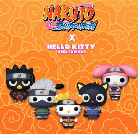 Funko Pop Sanrio X Naruto Pochacco Hello Kitty My Melody Chococat
