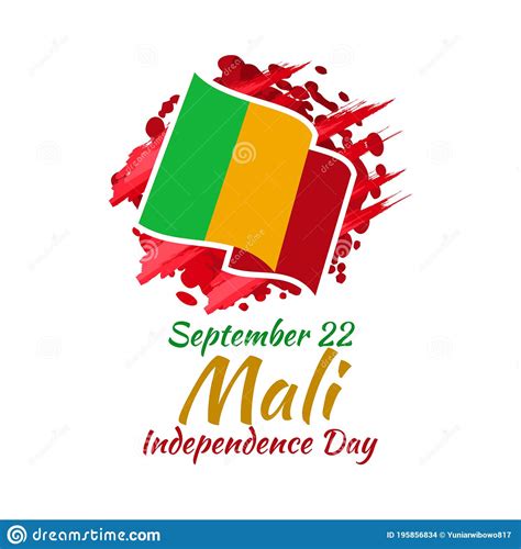September 22 Independence Day Of Mali Stock Vector Illustration Of