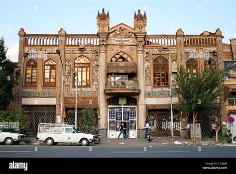 Traditional Persian Architecture In Central Tehran Iran Stock Photo