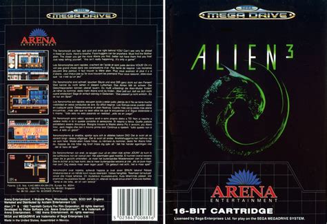Alien 3 Fan Made Sega Genesis Game Video Games Electronics