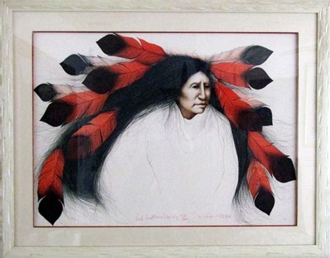 Red Feathers Dancing By Frank Howell Limited Edition Print