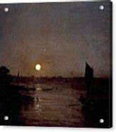 Moonlight A Study At Millbank 1797 Throw Pillow For Sale By Philip Ralley
