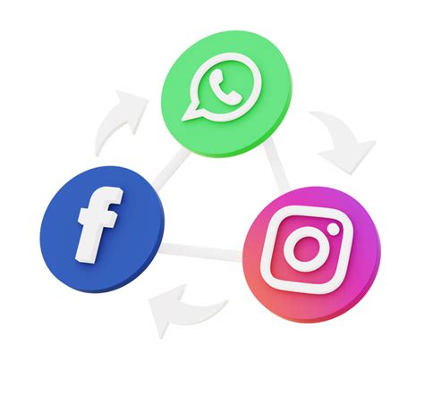 3d Illustrazione Icona Di Metaverso Facebook Instagram Whatsapp Per Ui