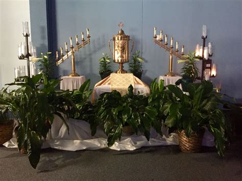 Altar Of Repose At St Benedicts For Holy Thursday