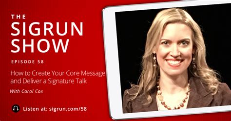 Interview With The Sigrun Show 58 How To Create Your Core Message And
