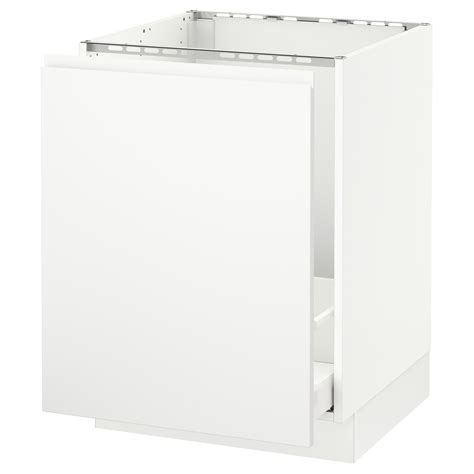 Make the most use of your space with our kitchen base cabinets. SEKTION Base cabinet f/sink & recycling, white Maximera, Voxtorp matt white white, 24x24x30 ...