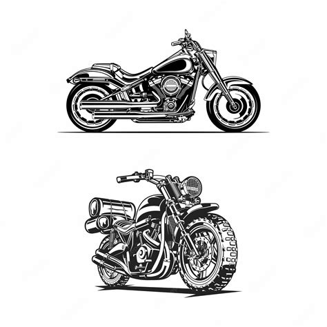 Premium Vector Motorcycle Classic Silhouette